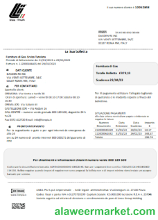 Linea Italia utility business bill,  SCR
